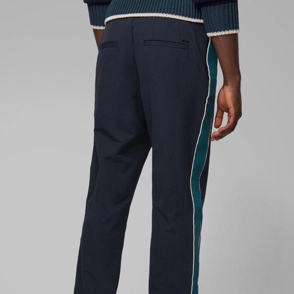 Hugo Boss Mens 'Kirio' Navy Relaxed Fit Drawstring Joggers Pants 30(46 EU) - Picture 5 of 7